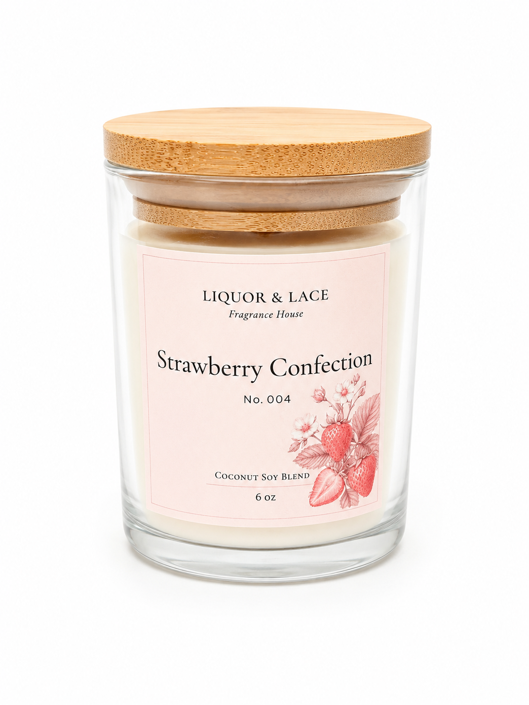 Strawberry Confection 6oz Coconut Blend Candle
