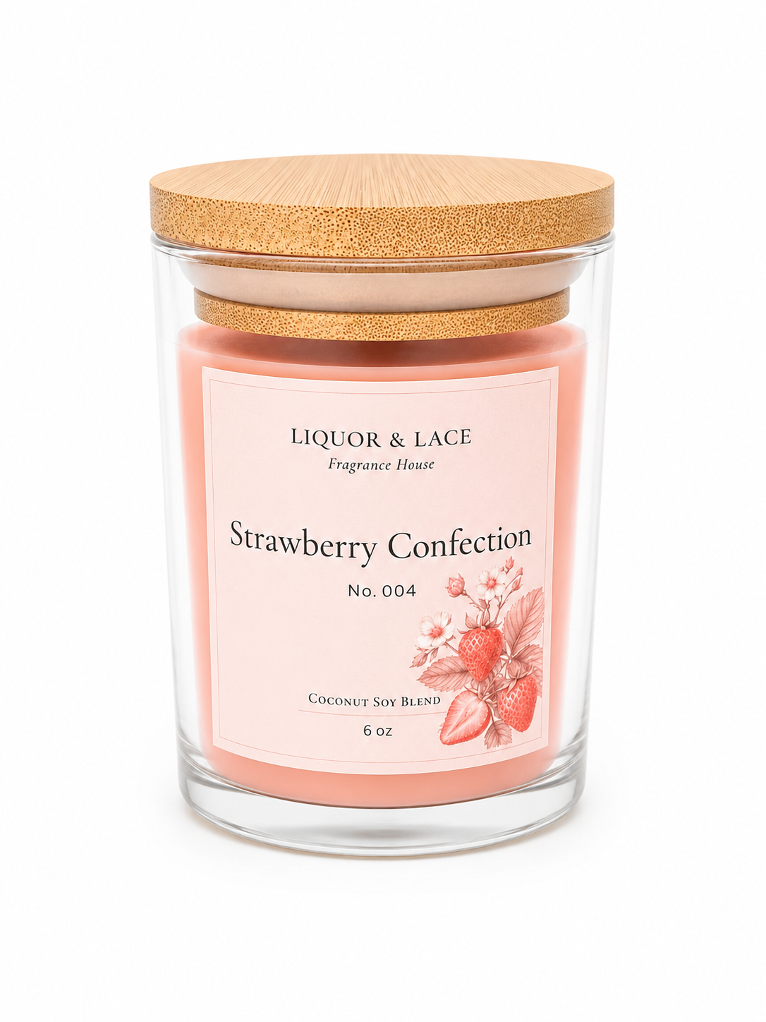 Strawberry Confection 6oz Coconut Blend Candle